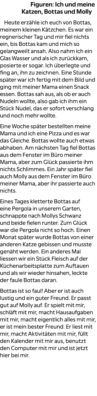 Figuren: Ich und meine Katzen, Bottas und Molly Heute erz hle ich euch von Bottas, meinem kleinen K tzchen. Es war ei...