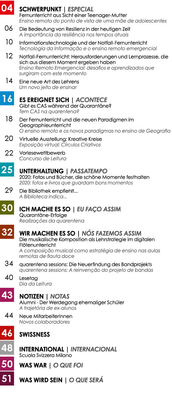  SCHWERPUNKT   ESPECIAL Fernunterricht aus Sicht einer Teenager-Mutter Ensino remoto do ponto de vista de uma mãe de    