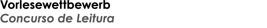 Vorlesewettbewerb Concurso de Leitura 