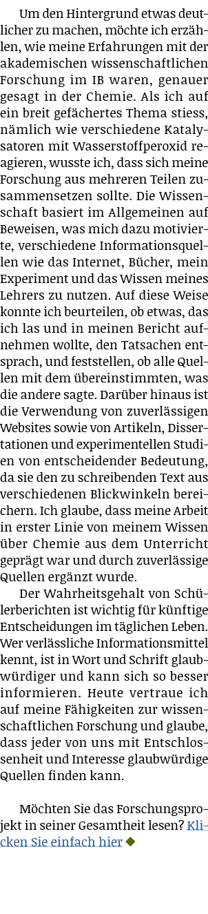 Um den Hintergrund etwas deutlicher zu machen, möchte ich erzählen, wie meine Erfahrungen mit der akademischen wissen   