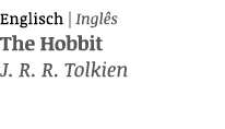Englisch   Inglês The Hobbit J  R  R  Tolkien