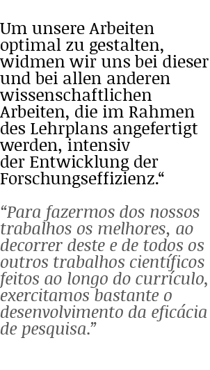 Um unsere Arbeiten optimal zu gestalten, widmen wir uns bei dieser und bei allen anderen wissenschaftlichen Arbeiten,   