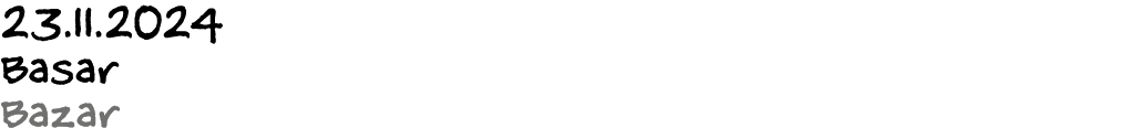23.11.2024 Basar Bazar 