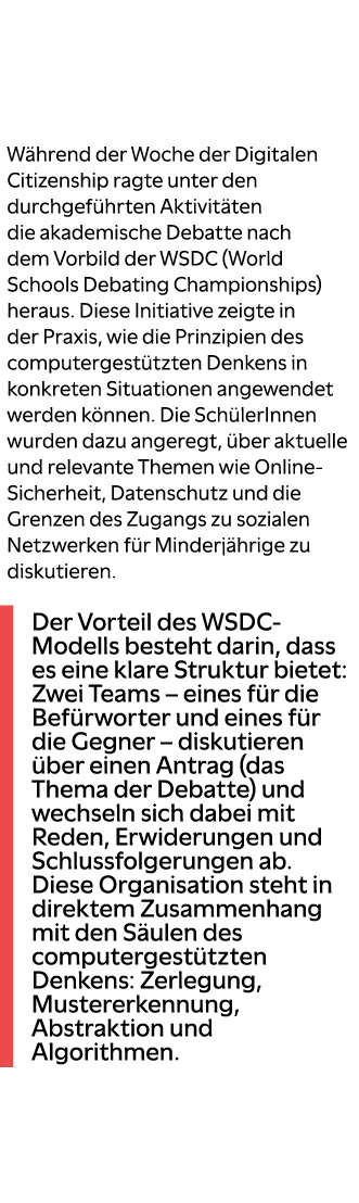 W hrend der Woche der Digitalen Citizenship ragte unter den durchgef hrten Aktivit ten die akademische Debatte nach d...