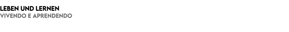 Leben und Lernen Vivendo e Aprendendo