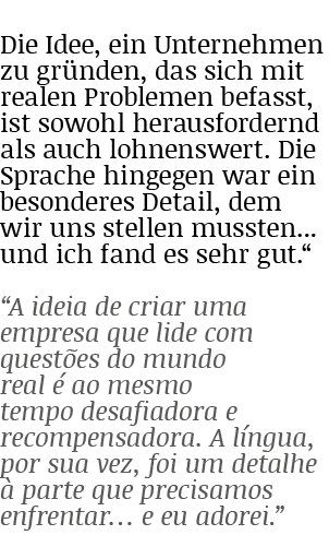Die Idee, ein Unternehmen zu gr nden, das sich mit realen Problemen befasst, ist sowohl herausfordernd als auch lohne...