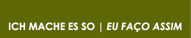 ICH MACHE ES SO | EU FA O ASSIM