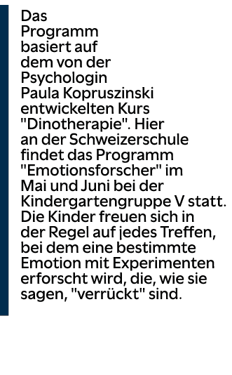 ￼Das Programm basiert auf dem von der Psychologin Paula Kopruszinski entwickelten Kurs \“Dinotherapie\". Hier an der ...
