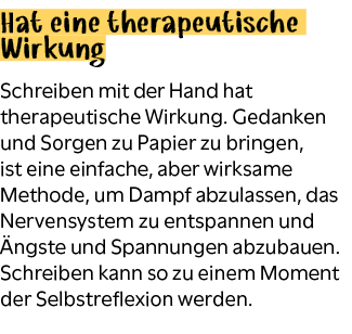 Hat eine therapeutische Wirkung Schreiben mit der Hand hat therapeutische Wirkung. Gedanken und Sorgen zu Papier zu b...