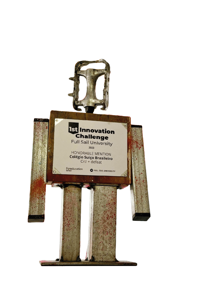 trof u \“1st innovation challenge - Full sail University 2023 - Honorable Mention - Col gio Su o Brasileiro - Crtl + defeat\"