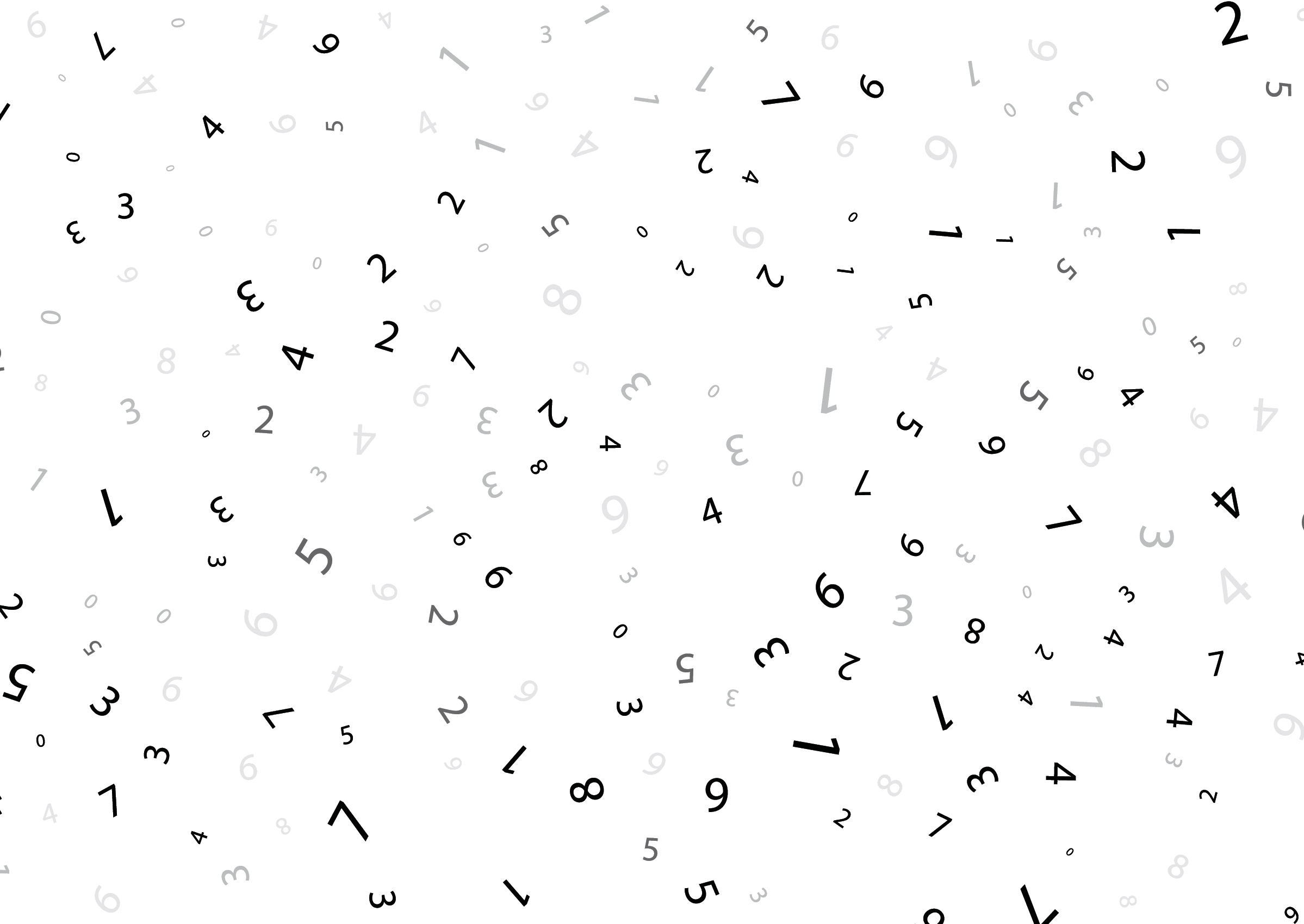 Random Numbers Scatter Pattern Abstract Minimal Background Design