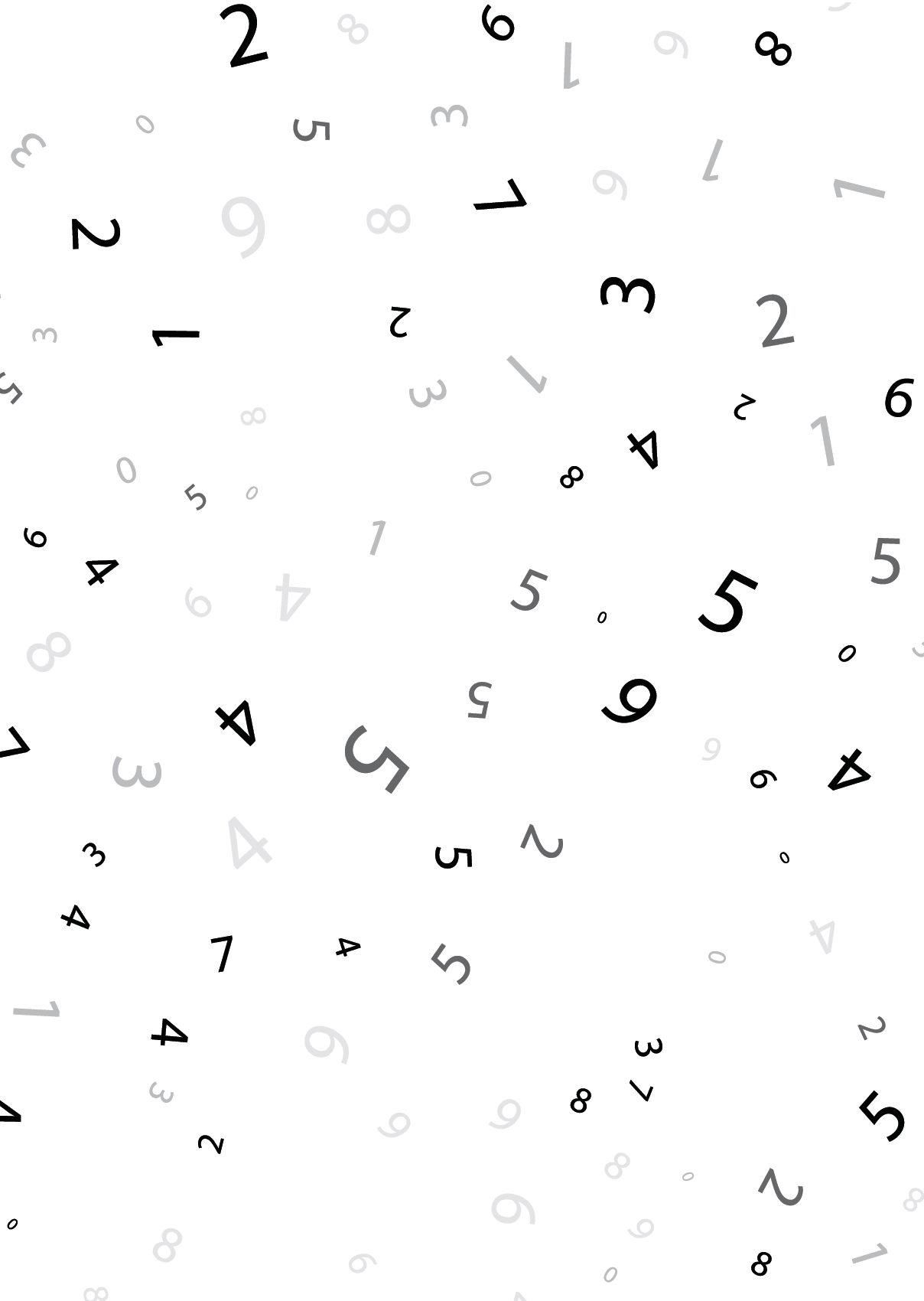 Random Numbers Scatter Pattern Abstract Minimal Background Design