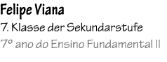 Felipe Viana 7. Klasse der Sekundarstufe 7º ano do Ensino Fundamental II