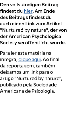 Den vollst ndigen Beitrag findest du hier. Am Ende des Beitrags findest du auch einen Link zum Artikel \“Nurtured by ...