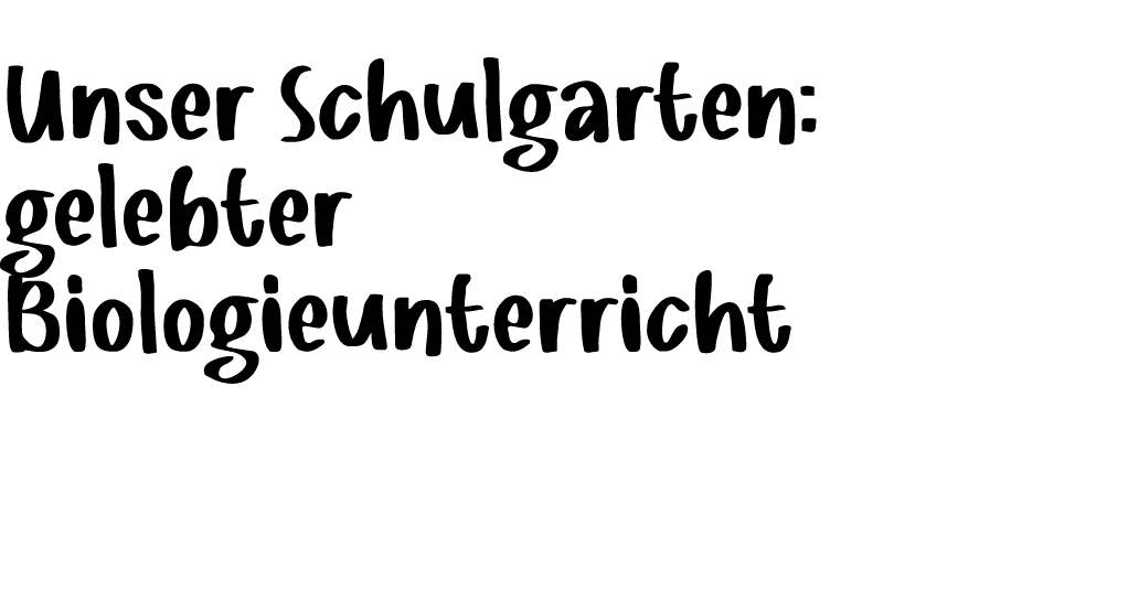Unser Schulgarten: gelebter Biologieunterricht A nossa horta escolar e a disciplina de Ci ncias na pr tica