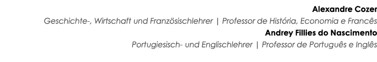Alexandre Cozer Geschichte-, Wirtschaft und Franz sischlehrer | Professor de Hist ria, Economia e Franc s Andrey Fill...