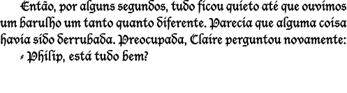 Ent o, por alguns segundos, tudo ficou quieto at que ouvimos um barulho um tanto quanto diferente. Parecia que algum...